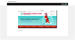 Desktop Screenshot of gratuit-cours.com